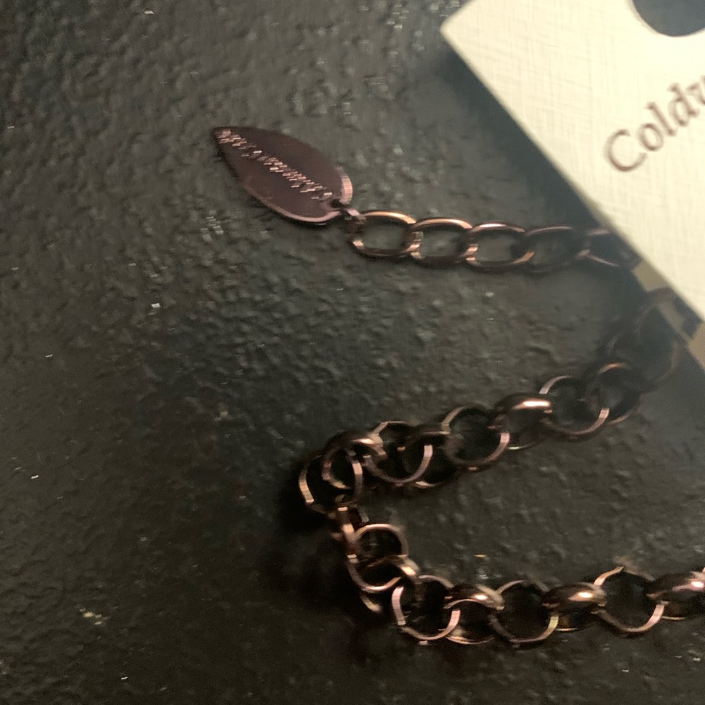 J #4 This is a plum colored new Coldwater Creek Necklace with free earrings. - Picture 8 of 9
